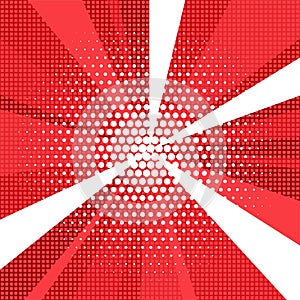 vector abstract background of red and white star burst