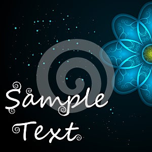 Vector abstract background with sample text. Perfect for invitations, card, announcement or greetings. Place for your text.
