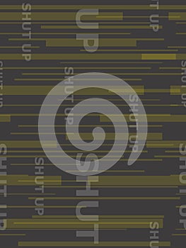 Vector abstract background or seamless pattern in brutalism style. Modern techno banner with stripes.