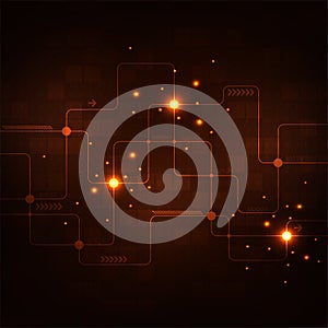 Electronic circuit design background in the concept of technology.