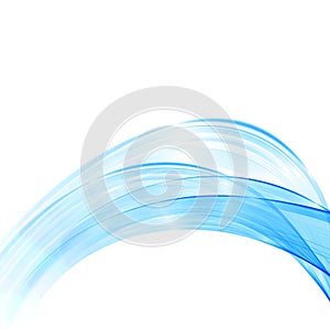 Vector abstract background with soft blue waves. Background for presentation, booklet, leaflet.