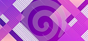 Vector abstract background texture design, bright poster, banner ultra violet purple background, pink and blue stripes and shapes