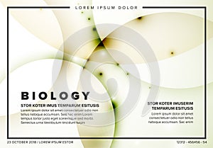 Vector Abstract biology flyer template