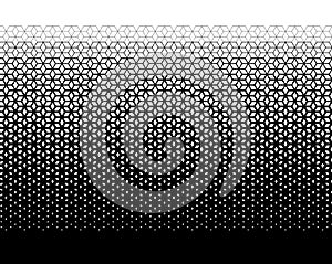 Vector abstract black and white cubes shape halftone background photo