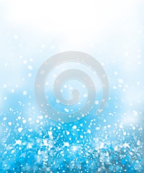 Vector abstract, blue, bokeh background.