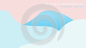 Vector abstract blue templates in pastel colors