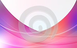 Vector Abstract Blurred Pink and Purple Gradient Curves and Waves Background
