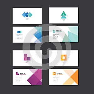Vector abstract business cards.