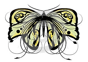 Vector abstract butterfly illustration