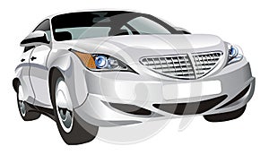 Vector abstract car isolated