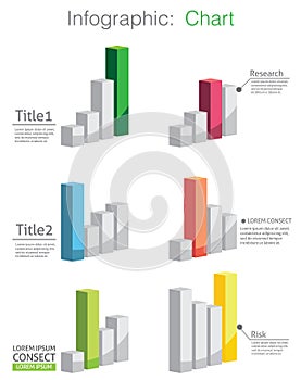 Vector of abstract chart and info-graphic