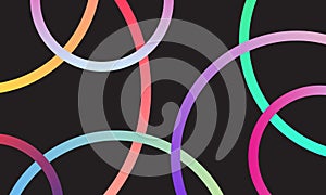 Vector Abstract Circles Gradient Background