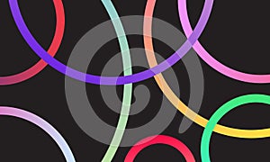 Vector Abstract Circles Gradient Background