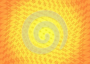 Vector : Abstract circles on orange and yellow background