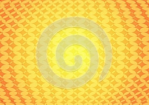 Vector : Abstract circles on orange and yellow background