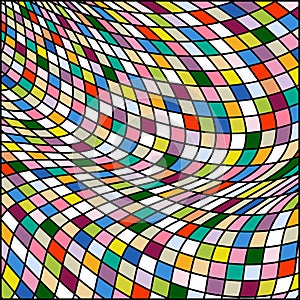Vector abstract color grid pattern