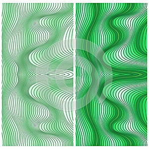 Vector abstract color lines patterns set