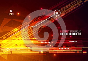 Vector abstract colorful background with hexagon and rectangle i