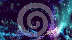 Vector abstract colorful big data point plot visualization. Futuristic infographics design. Visual information