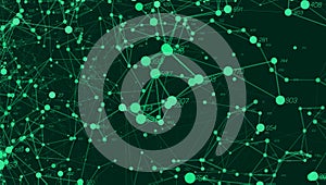 Vector abstract colorful big data point plot visualization. Futuristic infographics design. Visual information