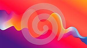 Vector abstract colorful flowing wave lines background. Design element for presentation. website template