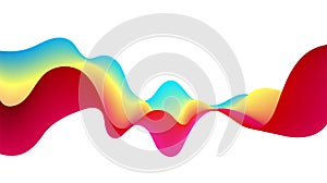 Vector abstract colorful flowing wave lines background. Design element for presentation. website template