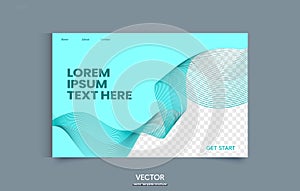 Vector abstract colorful wavy background with smooth lines. UI UX, technology, web page, futurism, minimalism, interface