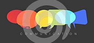 Vector abstract Communication concept illustration