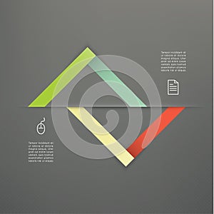 Vector abstract corporate template. Elegant abstract symbol with