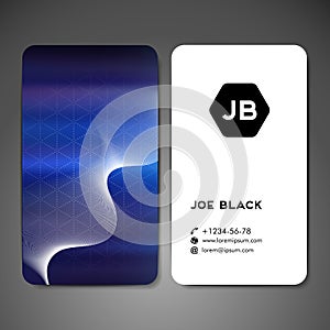 Vector abstract creative business card