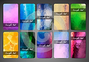 Vector abstract creative business card