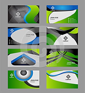 Vector abstract creative business cards