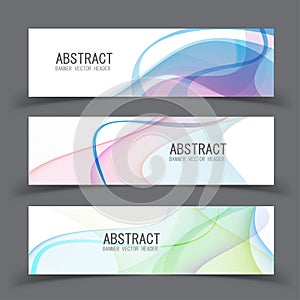 Vector abstract design banner template.vector illustration