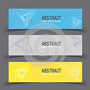 Vector abstract design banner template.vector illustration