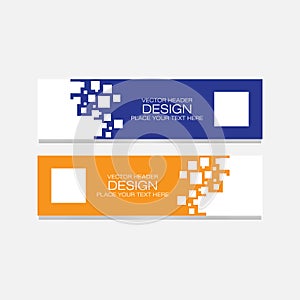 Vector abstract design banner web template. for web,business and company