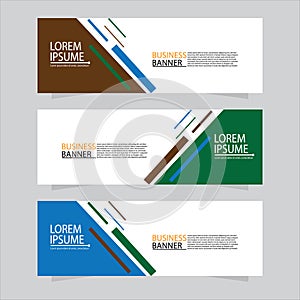 Vector abstract design web banner template. Web Design Elements - Header Design. Abstract geometric web banner template on grey