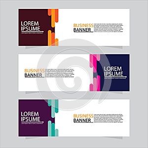 Vector abstract design web banner template. Web Design Elements - Header Design. Abstract geometric web banner template on grey