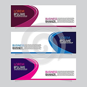 Vector abstract design web banner template. Web Design Elements - Header Design. Abstract geometric web banner template on grey