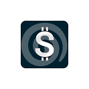 Vector abstract dollar bill icon