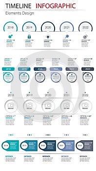 Vector abstract element infographics timeline bundle. Design for