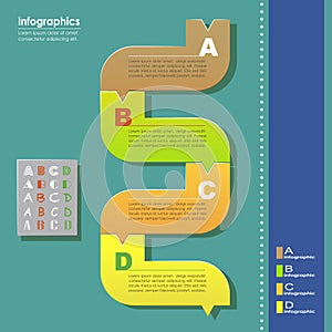 Vector abstract flow chart infographics