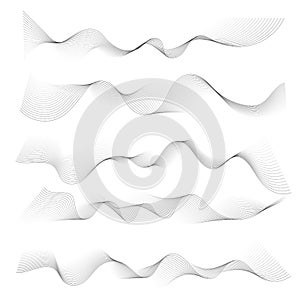 Vector abstract flowing wave lines background. Design element for presentation. website template