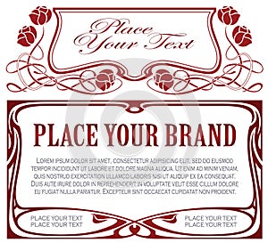 Vector abstract framework from the bound flowers