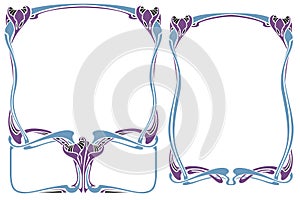 Vector abstract framework from the bound flowers and plants