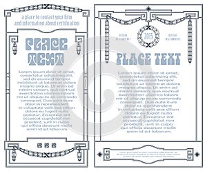 Vector abstract framework in the Empire style