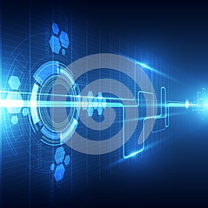 Vector abstract future technology concept, background illustration