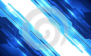 Vector Abstract futuristic high digital technology blue color background, illustration web