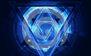 Vector Abstract futuristic high speed, Illustration high digital technology blue color