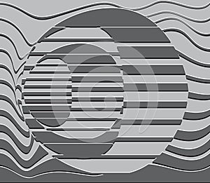 Vector Abstract geometric background from gray ellipses