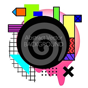 Vector Abstract geometric background. Modern and stylish photo